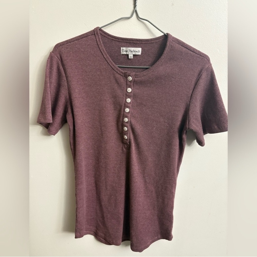 Rose maternité Women's Purple Maternity Top small - Picture 2 of 6